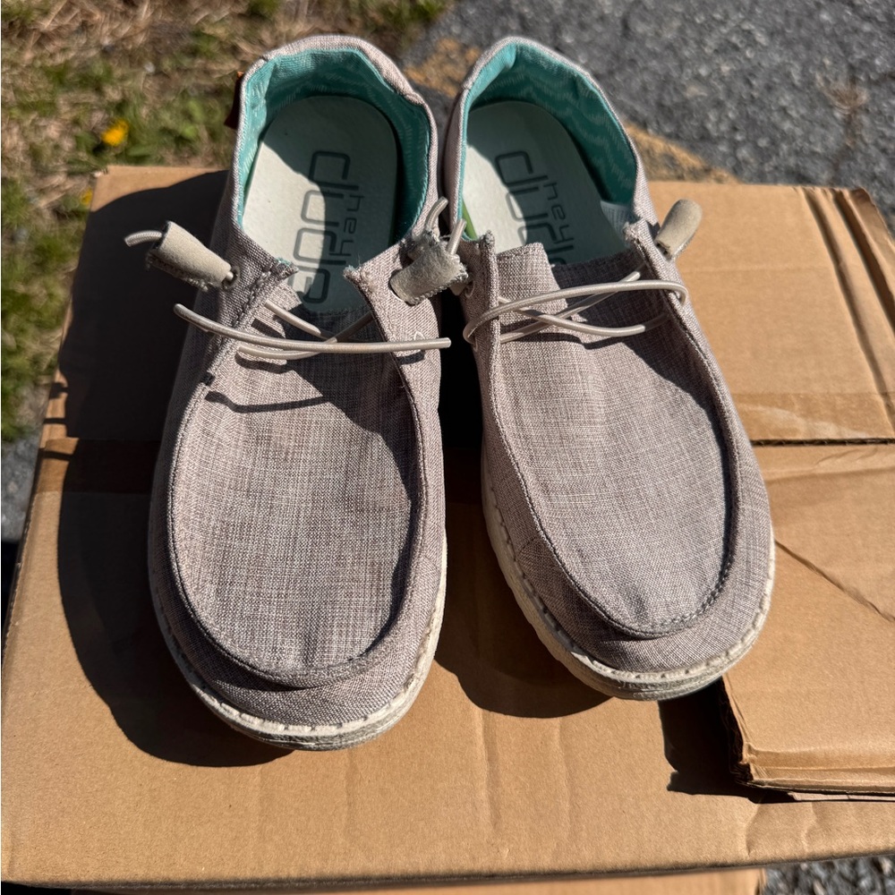 Hey Dude Women’s Casual Gray Shoes
